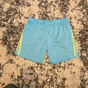 Reebok Womens Mesh Athletic Shorts | Size XL (16) | Turquoise Blue